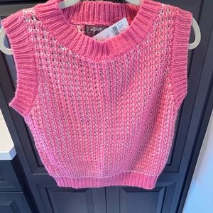 Anthroplogie Pink Sweater Vest